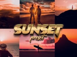 sunset aesthetic | lightroom presets